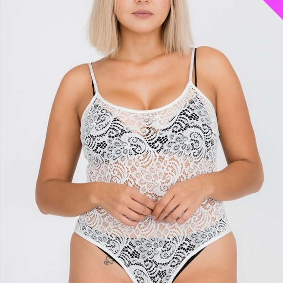 🆕️ PLUS Lace Cami Bodysuit - Picture 2 of 6